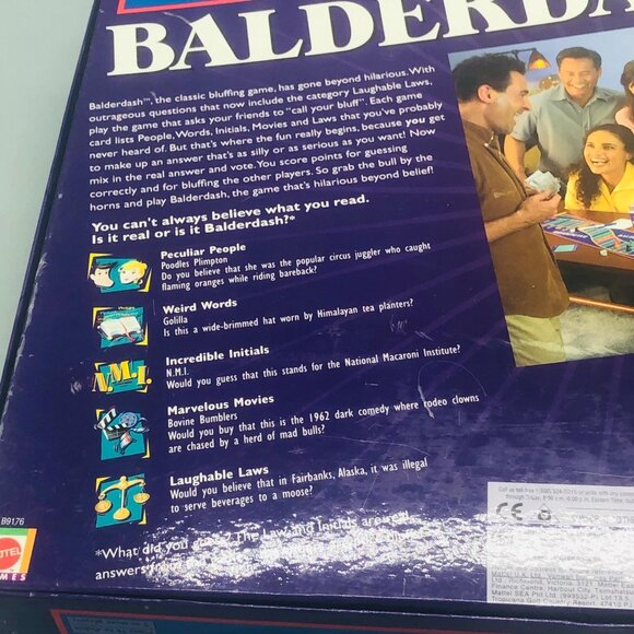 Balberdash mattel game age 12+ 2 or more players classic bluffing game READ - Picture 10 of 12